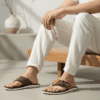 Brown Trendy Chappal - Men's Slides | Nova Men brown trendy chappal and lightweight summer slides by Nova