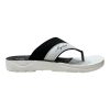 Men's Breathable Summer Slides - Black White Nova Men's breathable summer slides black white trendy comfort daily wear chappal Nova mesh strap breathable waterproof slide with textured sole.
