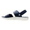 Sleek dark blue mens sandals with ergonomic white soles and soft-touch leather straps by Nova Footwear. Sleek dark blue mens sandals with ergonomic white soles and soft-touch leather straps by Nova Footwear.