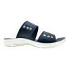 Men's soft summer slippers navy blue trendy comfort daily wear chappal Nova Soft studded dual strap adjustable waterproof slide slipper with massage sole.