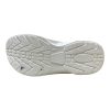 Non-slip rubber outsole of a navy blue sport sandal showing high-traction tread for wet and dry surfaces.
