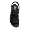 Nova stylish black sandals for men with adjustable dual-strap design