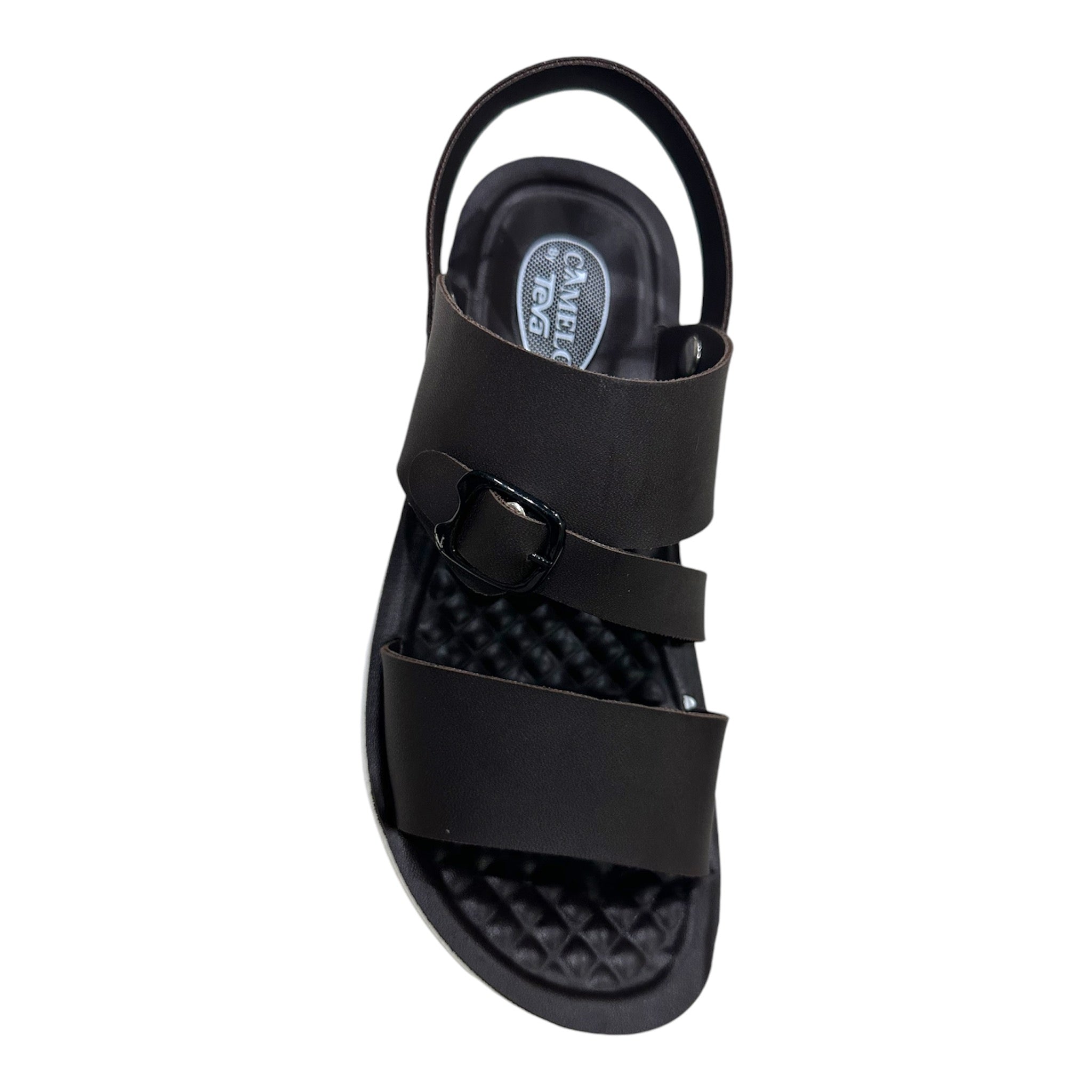 Men Casual Sandal - C6 4 Nova stylish black sandals for men with adjustable dual-strap design
