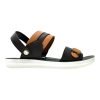 Men's Everyday Summer Sandals - Brown Nova Men's everyday summer sandals brown black dual-tone breathable daily wear chappal Nova back strap lightweight waterproof sandal with massage sole.