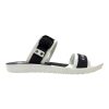 Comfortable Slippers Black and White - Nova comfortable slippers for men with black and white thick sole and arch support Nova men's cushioned summer chappal slides