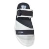 Grey and Black Slipper- Men's Adjustable Buckle Sandals grey and black slipper with adjustable buckle strap and k 804 logo