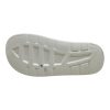 Non-slip textured rubber footbed for secure grip and arch support