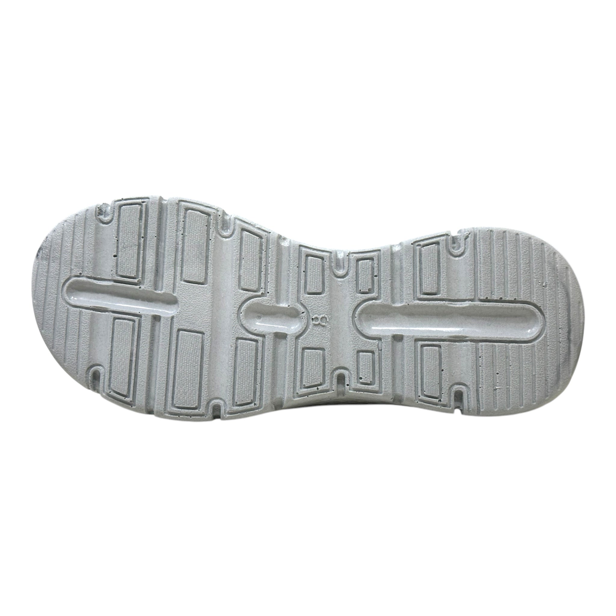 Men Everyday Slides - B4 4 Non-slip rubber outsole of a dark brown slide showing a high-traction tread pattern for safety on wet surfaces.