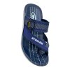 Lightweight blue casual kids slides with comfortable wide straps and white ergonomic soles by Nova. Lightweight blue casual kids slides with comfortable wide straps and white ergonomic soles by Nova.
