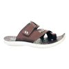 Men's soft toe finger slippers brown comfort daily wear chappal Nova Soft adjustable strap waterproof thumb slipper with massage footbed for summer.