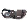 Comfortable kids brown slides with adjustable dual straps and white cushioned soles by Nova. Comfortable kids brown slides with adjustable dual straps and white cushioned soles by Nova.