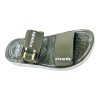 Men's Black Sport Sandals - Adjustable Dual-Strap Comfort Menโs classic black sports sandals with dual adjustable buckle straps and an orthopedic textured massage footbed.