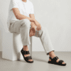 Men's Comfortable Summer Sandals - Black Trendy Chappal Men's Comfortable Summer Sandals - Black Trendy Chappal for Men in Pakistan - Lightweight Durable Sole.