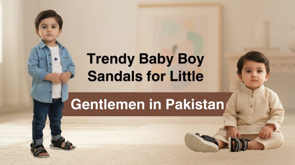 Trendy baby boy sandals for little gentlemen in Pakistan summer collection