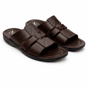 Medicated men's slipper with 1.44mm orthopedic resin sole Nova handmade footwear