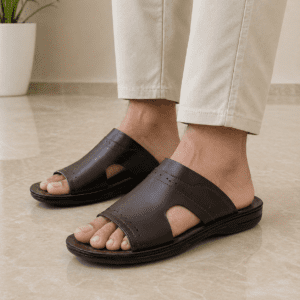 Medicated sole men's slippers with 1.44mm single face resin Nova handmade footwear