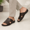medicated-ease-mens-slipper-nt1002-nova Medicated men's slippers with 1.44mm resin sole for significant underfoot ease Nova handmade footwear