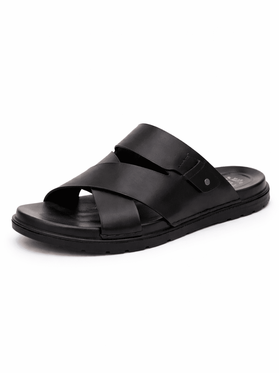 Anti slip medicated men's slipper gripping a wet floor surface waterproof PU Rexine Nova Footwear