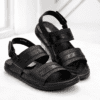 Mens Medicated Sandal Top View Nova Handmade production of medicated men's sandals with PU Rexine material Nova Footwear