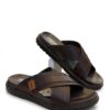 Handmade PU Rexine slippers with customized logo and name Nova Footwear