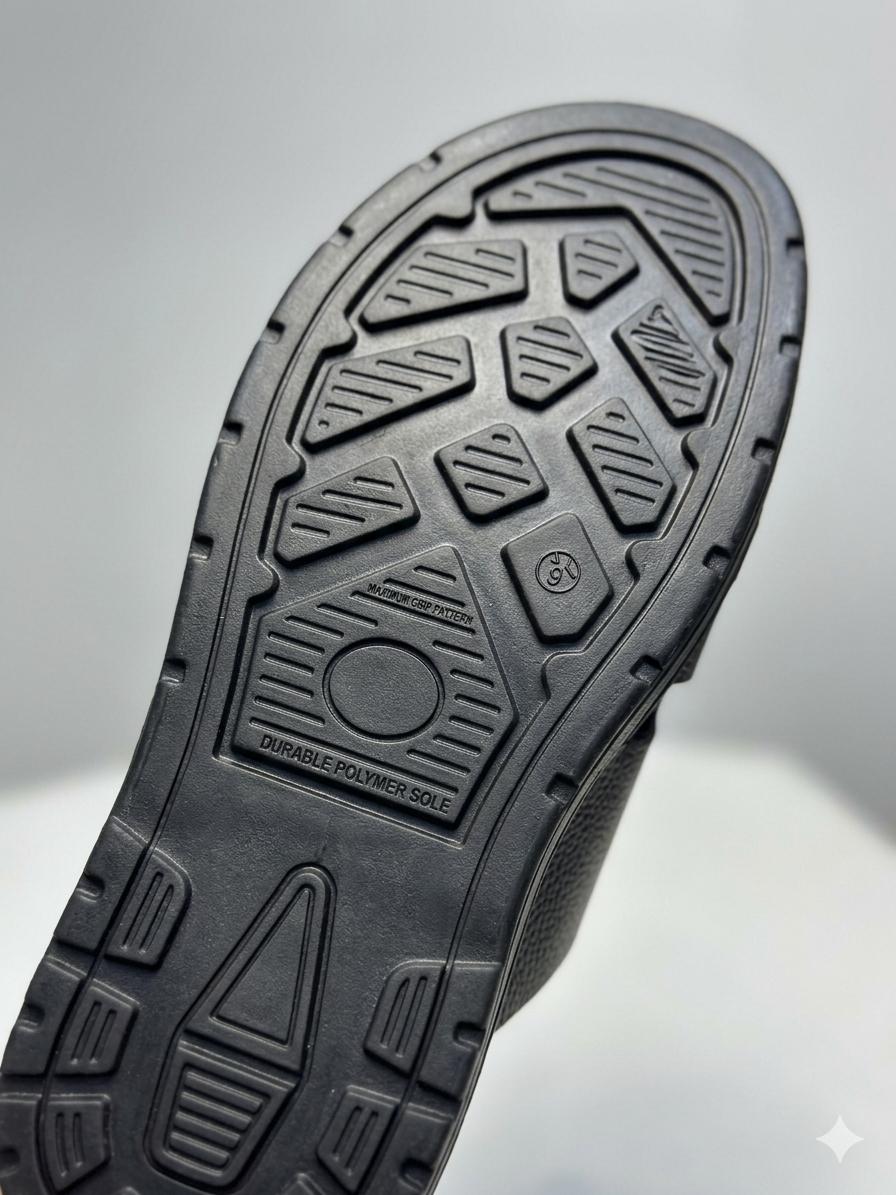 Medicated sole men's slipper with 1.44mm anti-slip resin grip Nova handmade footwear