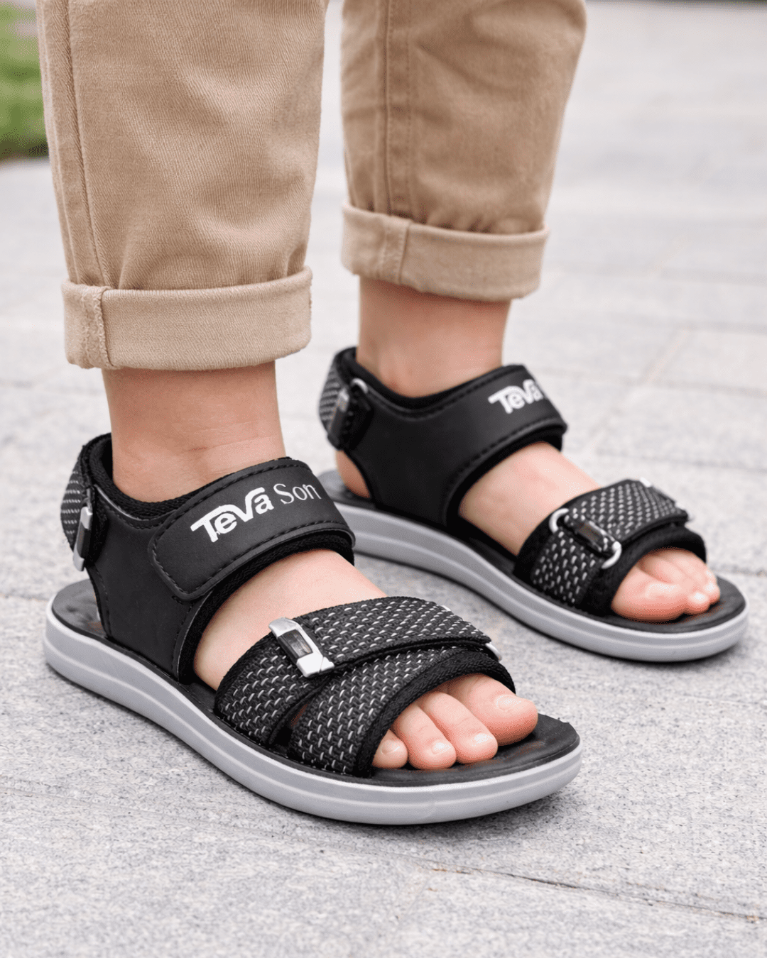 Kids Sandal PU Raiz Sandal Nova Footwear Kids Sandal and Boys Sandals Nova Footwear lightweight 2 in 1 slipper and sandal